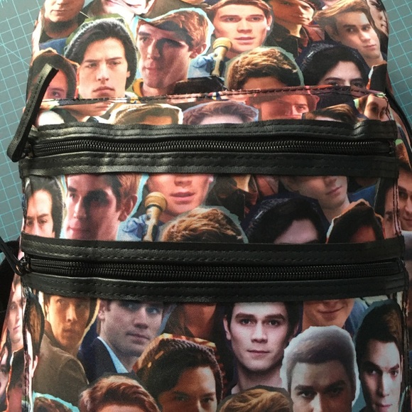 NWOT Riverdale Archie and Jug Head Photo Collage Backpack - Picture 2 of 9